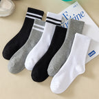 Women Mid Tube Socks 3-6 Pairs Breathable Warm Autumn Winter Comfort