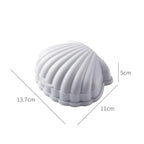 Seashell Soap Box – Double Layer Drain Soap Holder for Bathroom & Travel