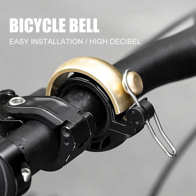 Vintage Bicycle Bell Retro Copper Bike Bell for Mountain & Folding Bikes