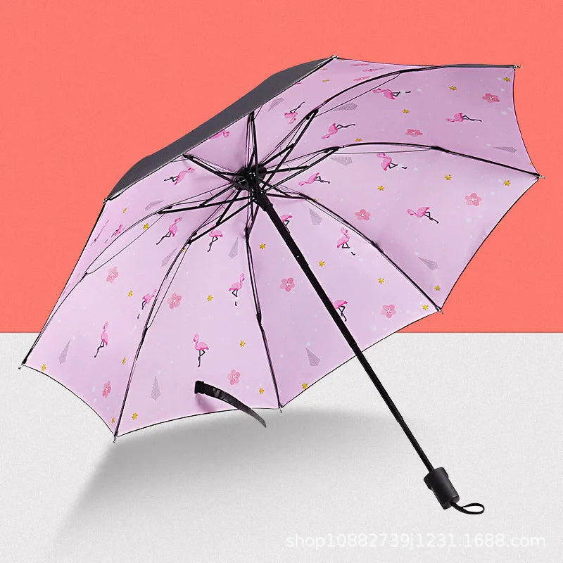 Buy Blue Sky Clouds Folding Umbrella UV Protection Parasol