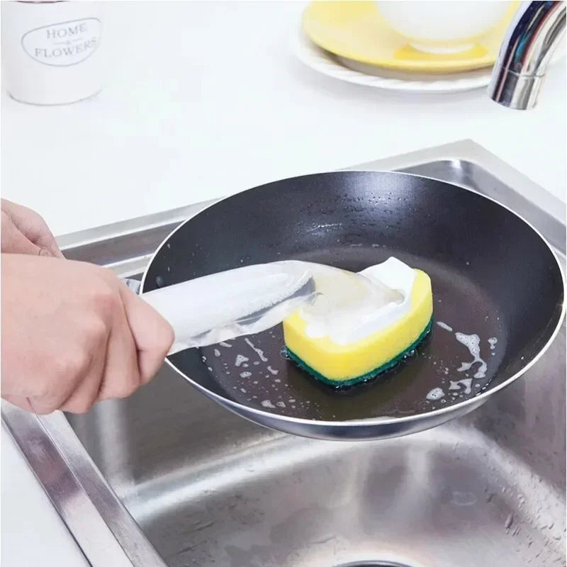 Replaceable Sponge Cleaning Brush Dish & Sink Brush