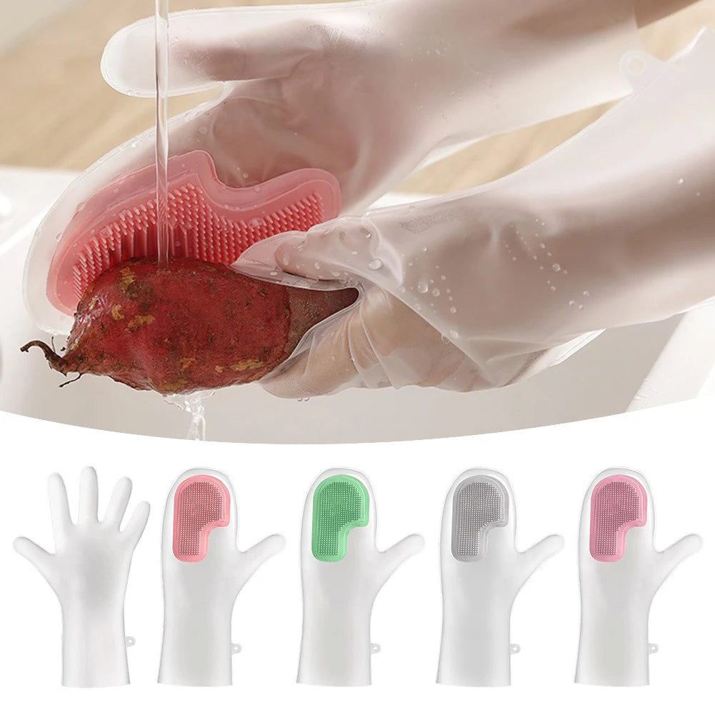 Brush Cleaning Gloves Waterproof Latex Gloves Main image