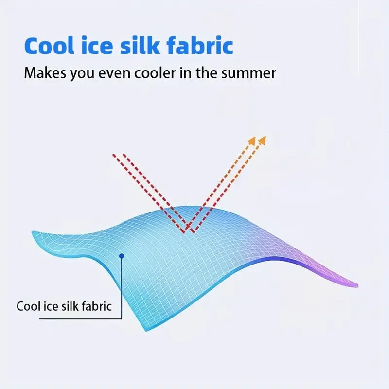 Ice Silk Sun Protection Gloves Anti Slip Fishing Cycling Kayak UV Secondary image