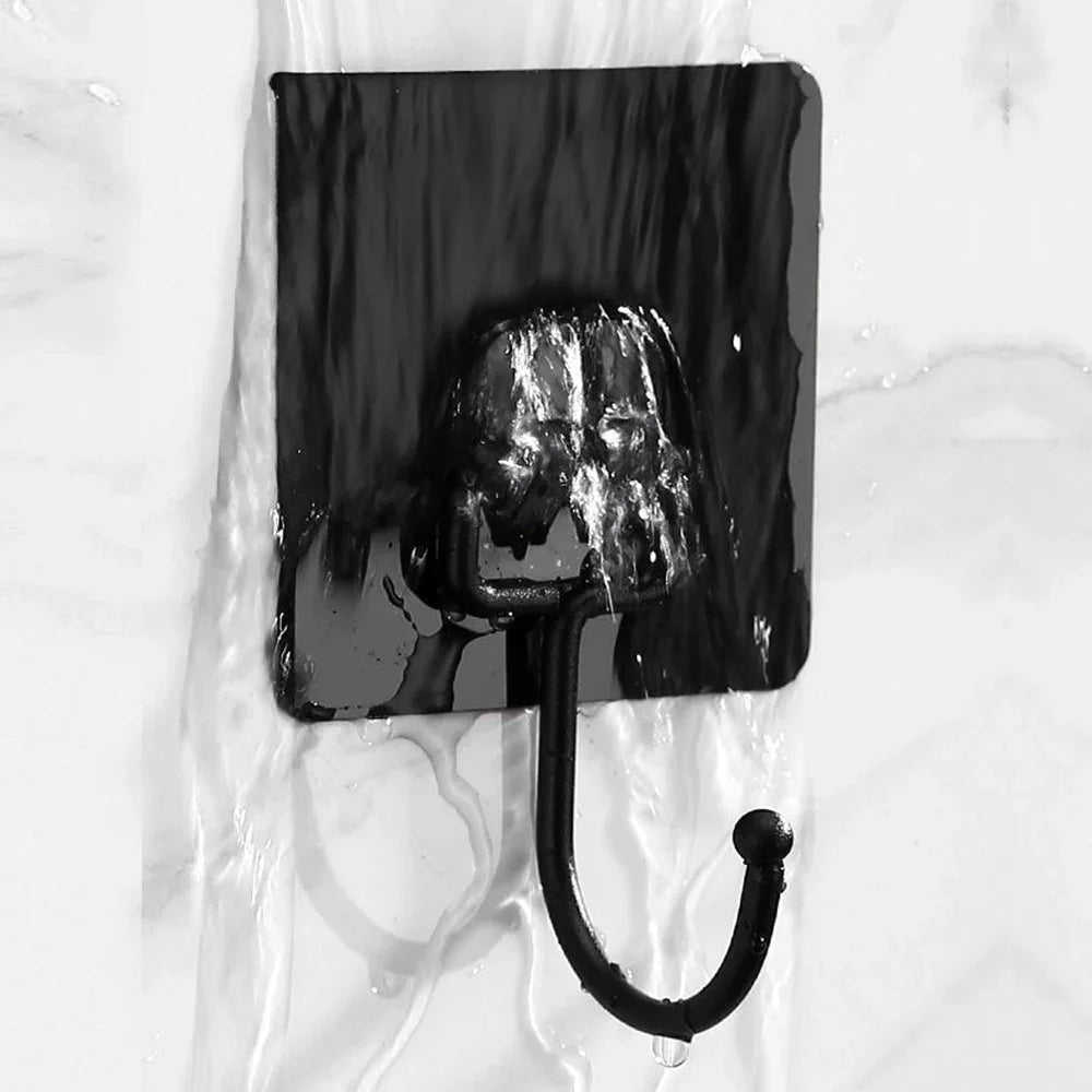 Rotating Self-Adhesive Hooks Waterproof Wall Storage Hook Set