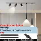 Modern LED Track Pendant Light for Kitchen & Living Room