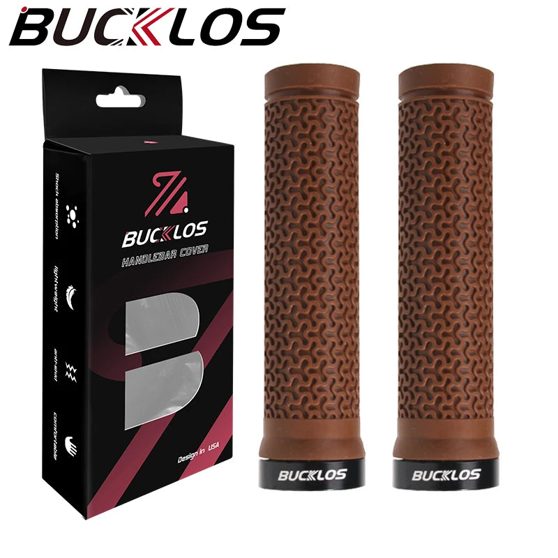 MTB Handlebar Grips Lock-On Anti-Slip Soft Rubber Shock Absorb