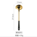 Luxury Ceramic Spoon Rest Gold Utensil Holder
