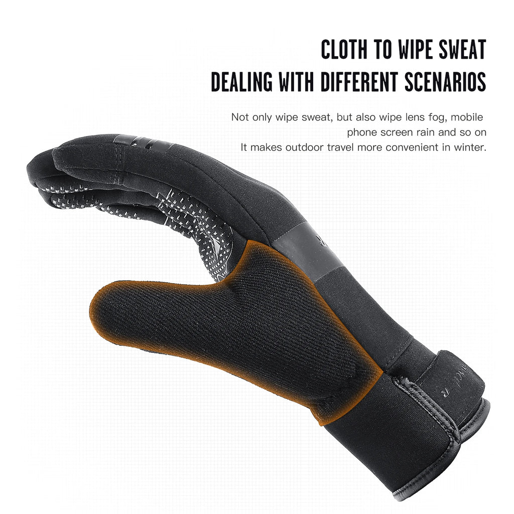 Winter Waterproof Cycling Gloves Touchscreen Windproof MTB Gloves