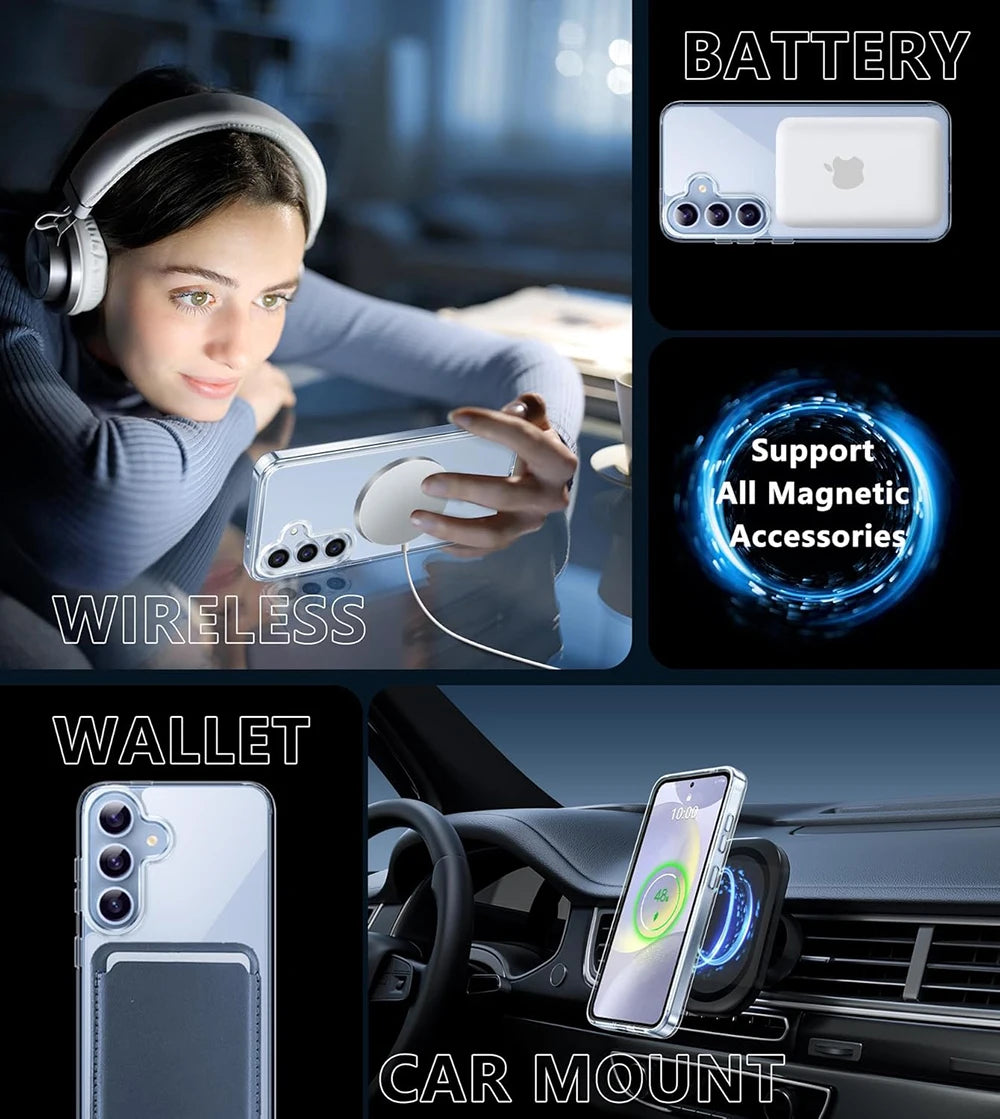 Strong Magnetic MagSafe Case for Samsung Galaxy S21 S22 S23 S24