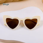 Heart-Shaped Kids Sunglasses | Vintage Toddler Eyewear 3–9 Years