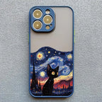Black Cat Starry Night Case for iPhone 11 12 13 14 15 16 17 Pro Max