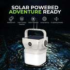 Solar LED Camping Lantern USB Rechargeable Light