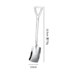 Stainless Steel Shovel Spoon – Retro Coffee, Ice Cream & Dessert Scoop