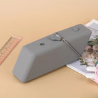 Silicone Pencil Case Large Capacity Gradient Stationery Organizer