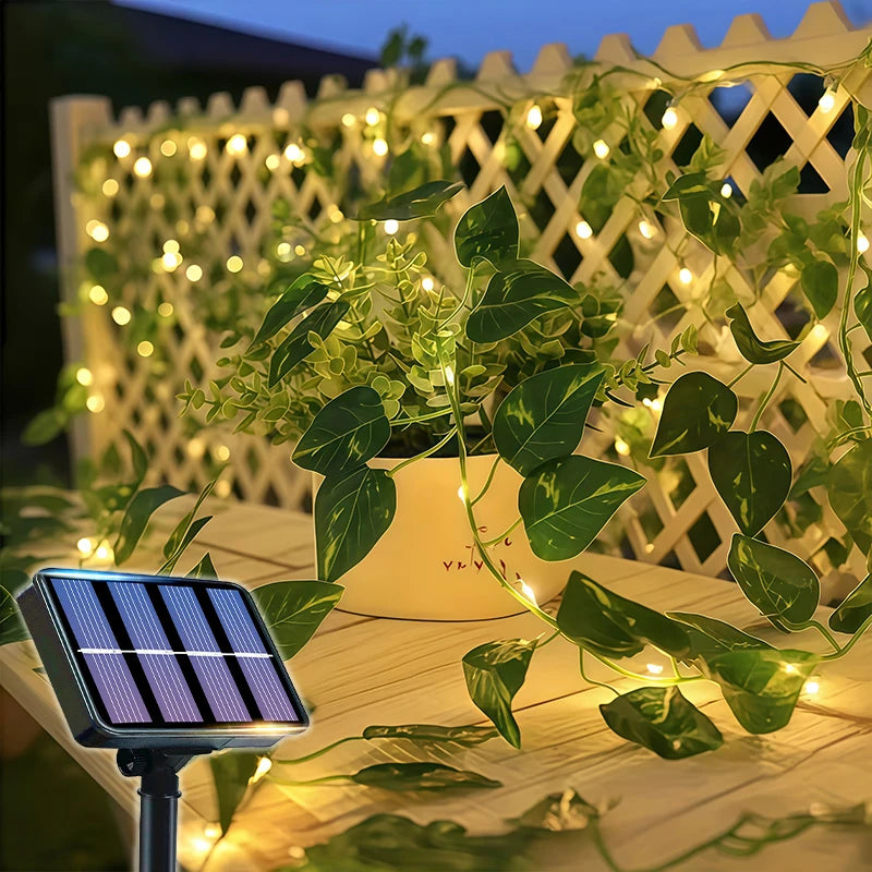 Solar Ivy Fairy Lights 50/100 LED Garden Garland