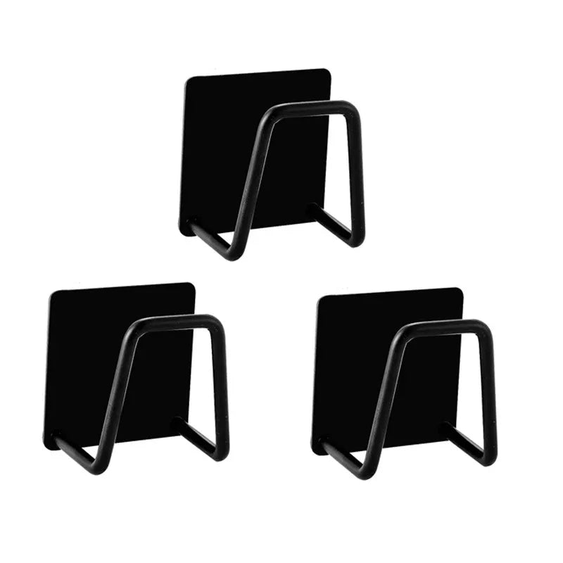 Stainless Steel Sink Sponge Holder  Self-Adhesive Kitchen Organizer