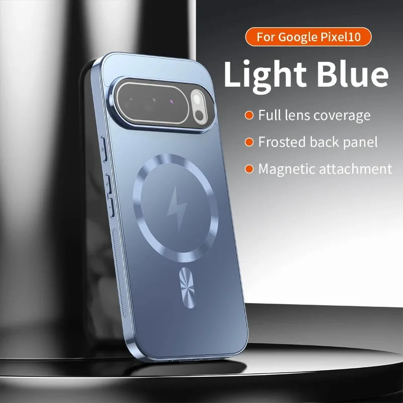 Magnetic Shockproof Matte Case For Google Pixel 10 Pro XL 9A 8A 7A