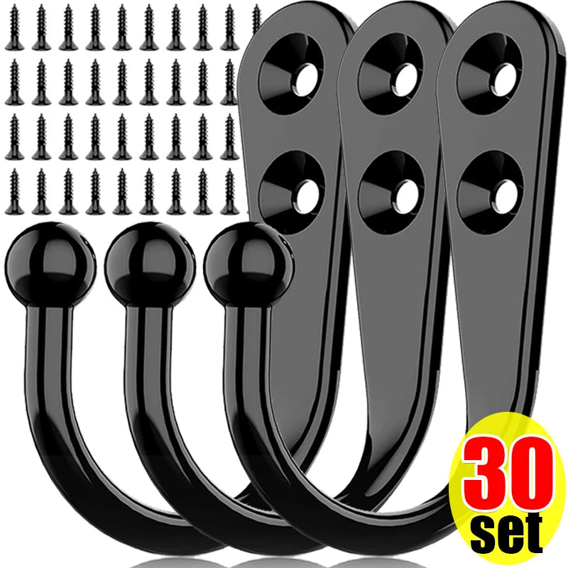 Alloy Wall Hooks with Screws Coat, Towel & Bag Hanging Hooks Main image
