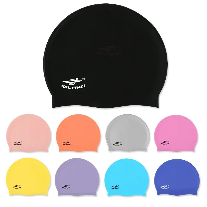 Waterproof Silicone Swimming Cap with Ear Protection