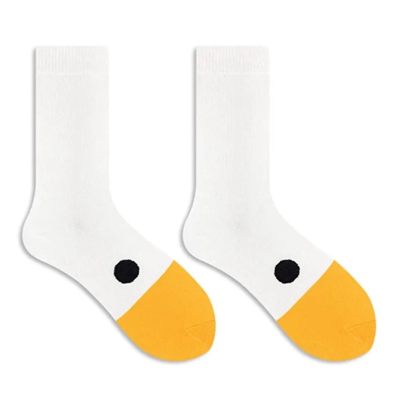 Funny Crazy Goose Cotton Socks Animal Novelty Socks Men Women