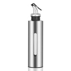 Portable Stainless Oil Bottle 190ml Kitchen Sauce & Vinegar Dispenser