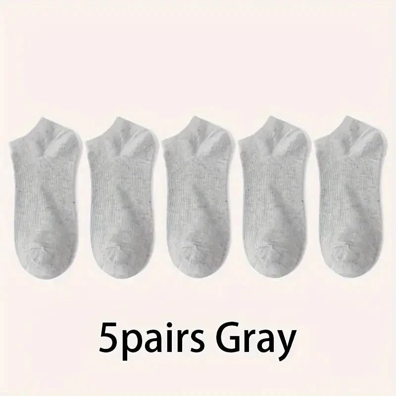 Unisex Ankle Socks Breathable Lightweight Sports Trainer Socks 5-10 Pack