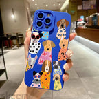 Funny Colourful Dog Pattern Case for iPhone 17 16 15 14 13 Pro Max