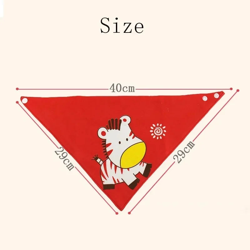 5PCS Baby Bandana Bibs Cotton Saliva Towel Waterproof Scarf Secondary image