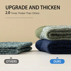 5 Pairs Merino Wool Thermal Socks Men Thick Warm Hiking Winter