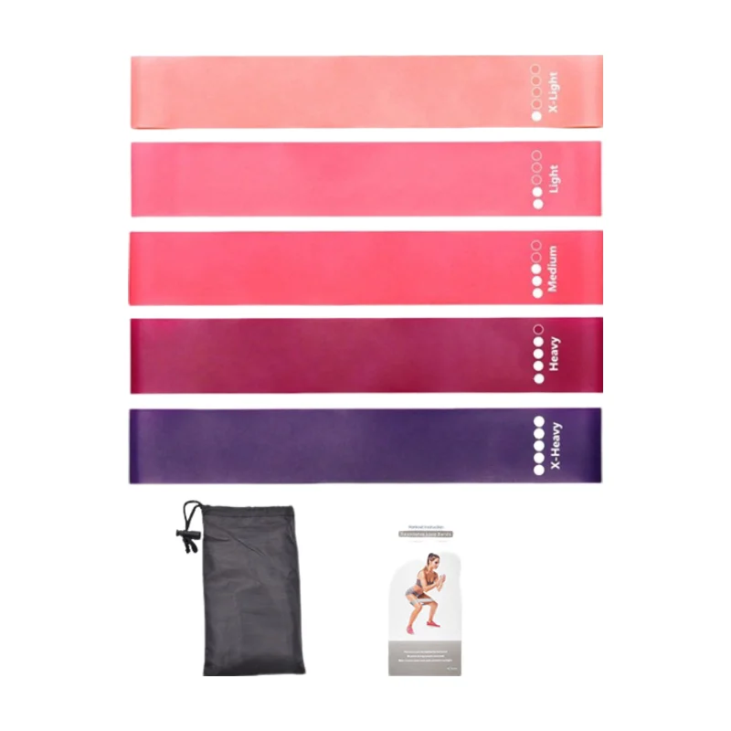 7Pcs TPE Resistance Bands Set for Home Gym and Booty Workout