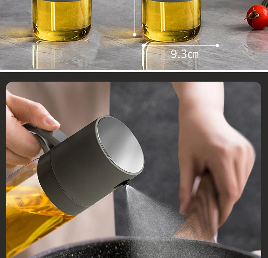 250ml Oil Spray Bottle Glass Olive Oil Sprayer for Cooking