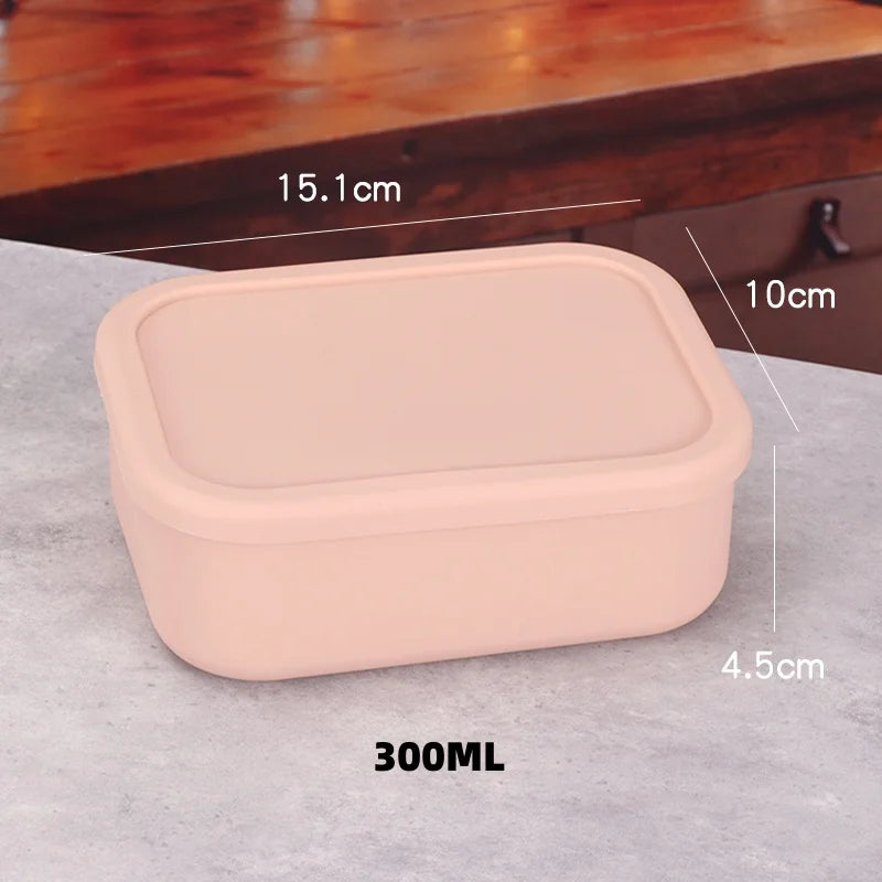 YONG HAO Silicone Bento Box BPA-Free Leakproof Microwave Lunch Container
