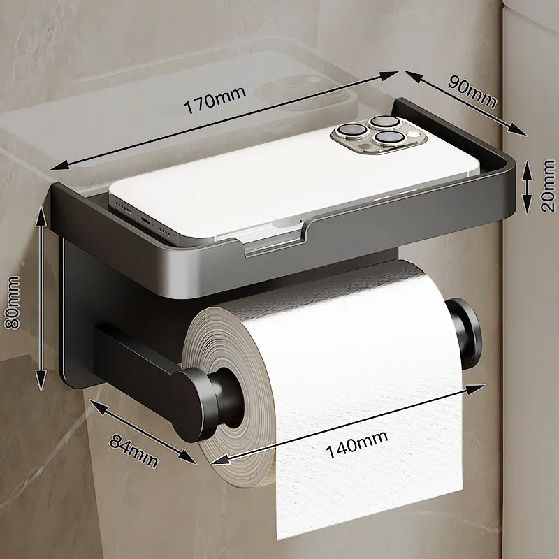 Aluminum Toilet Paper Holder
