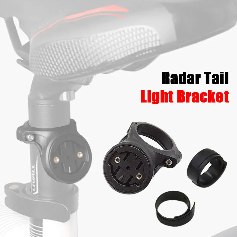 Bike Tail Light Mount Bracket Garmin Varia Saddle Radar Holder MTB