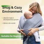 Ergonomic Baby Wrap Sling Carrier Soft Cotton Newborn Carrier 0-36M