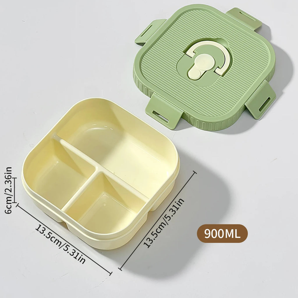 WORTHBUY Portable Lunch Box Leakproof Microwave Safe Bento Box