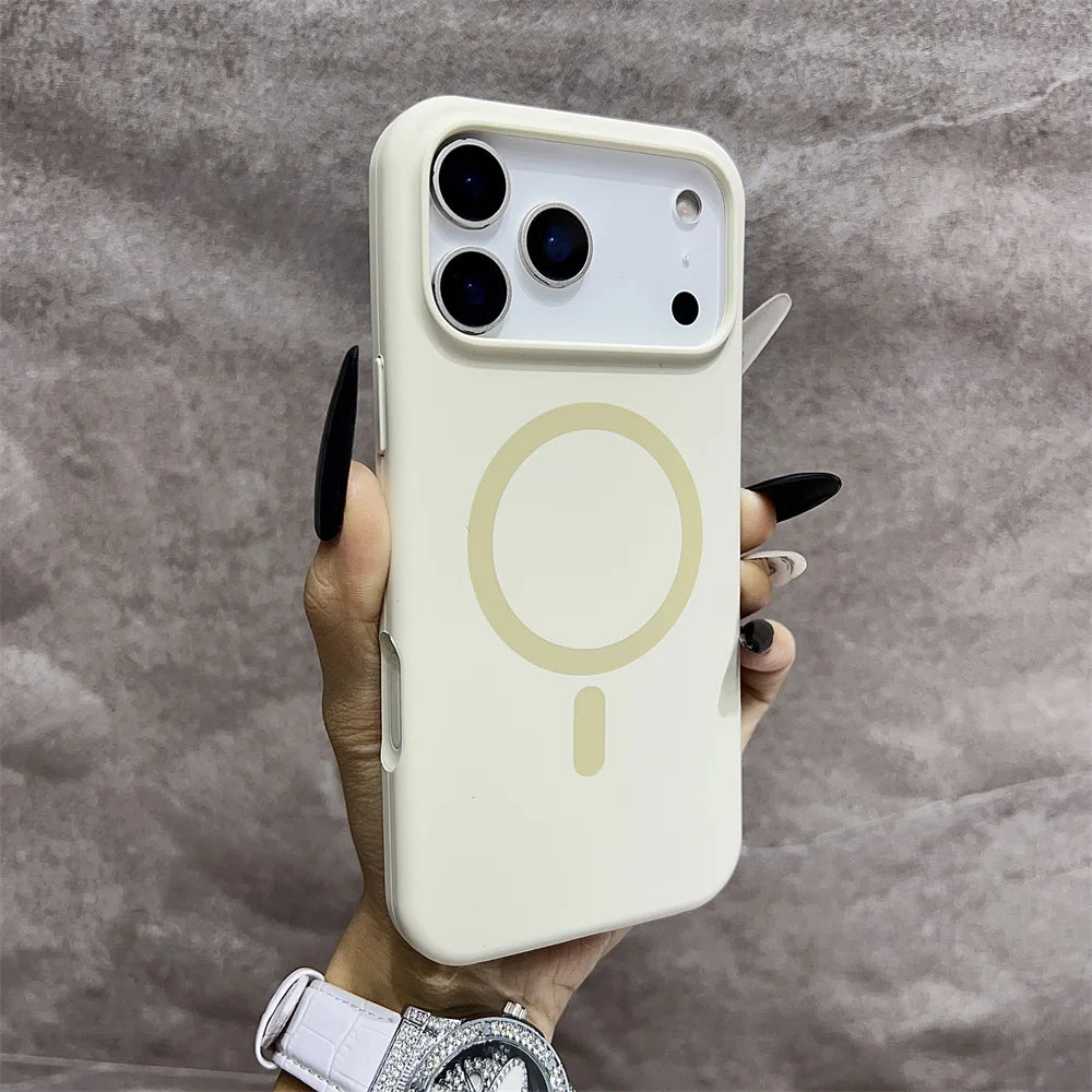 Premium Silicone MagSafe Case for iPhone 11 12 13 14 15 16 17 Pro Max