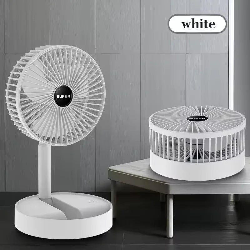 8 Inch Portable Desk Fan UK Oscillating Foldable Cooling Fan