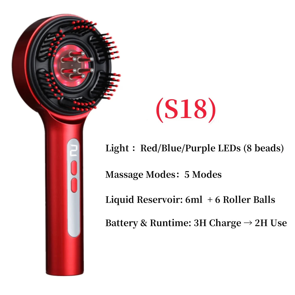 Scalp Oil Applicator | Red Light Massage Comb
