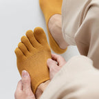 Men’s Toe Socks Breathable Anti Sweat Casual Finger Socks 3 Pairs