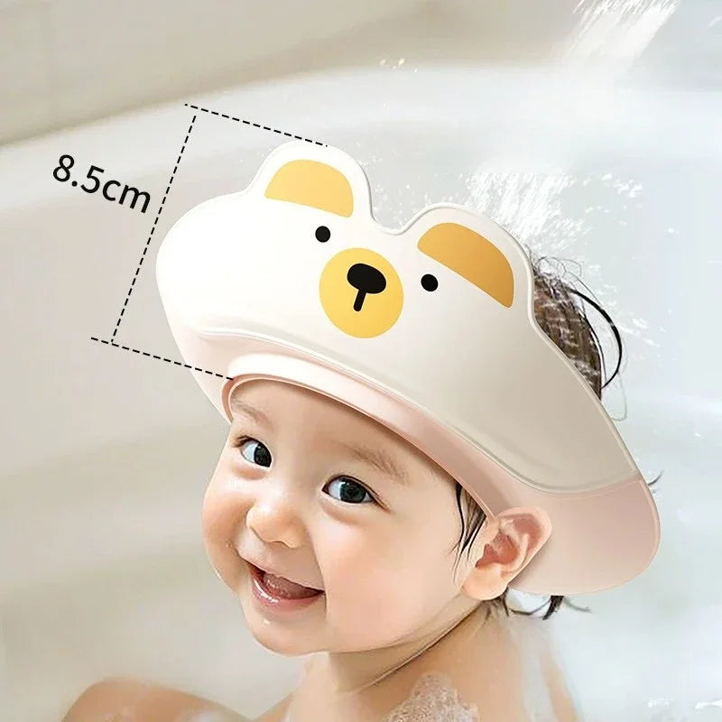 Dinosaur Baby Shower Cap Adjustable Waterproof Bath Visor