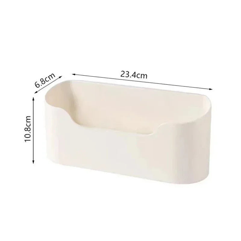 Wall-Mounted Adhesive Storage Rack Under Sink Cabinet Organizer