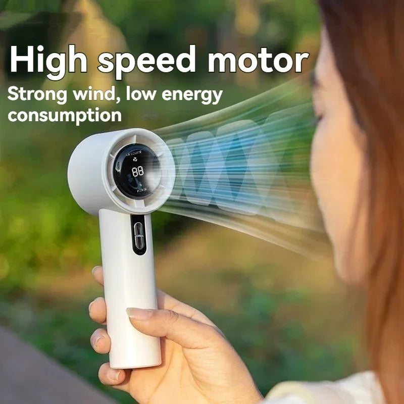 Lenovo 3000mAh Handheld Fan UK 100-Speed USB Rechargeable