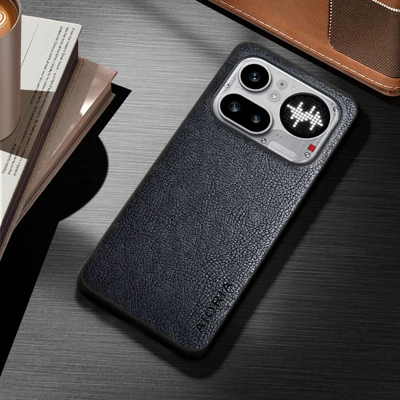 Classic PU Leather Case for Nothing Phone 4A Pro Stylish Cover