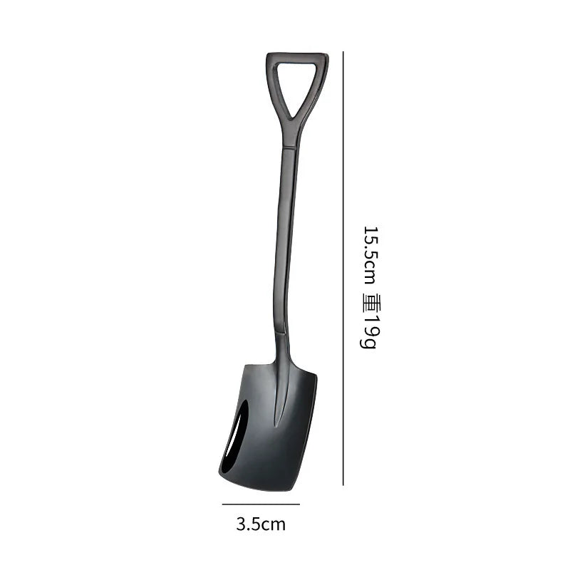 Stainless Steel Shovel Spoon – Retro Coffee, Ice Cream & Dessert Scoop