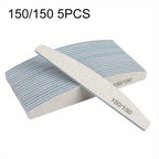 Professional Nail File Set 80-240 Grit Half Moon Nail Buffer