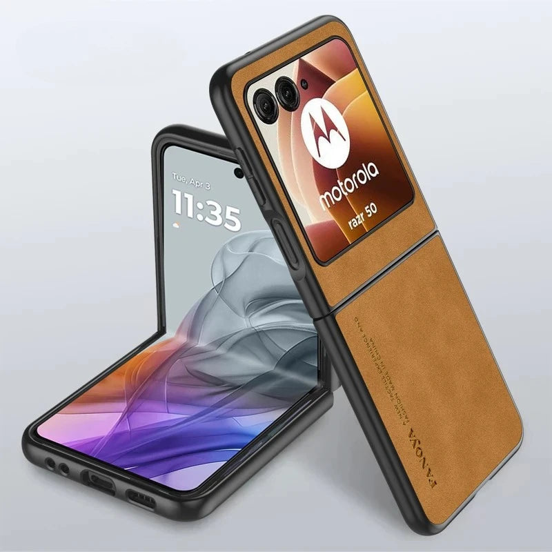 PU Leather Matte Case for Motorola Razr 70 60  50 & 40 Ultra