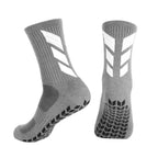 Men Anti Slip Football Socks Sports Grip Training Yoga Socks