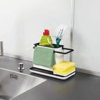 Kitchen Sponge Cloth Holder Sink Caddy Organizer with Drainage