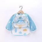 Baby Waterproof Long Sleeve Bib Smock Apron for Toddlers